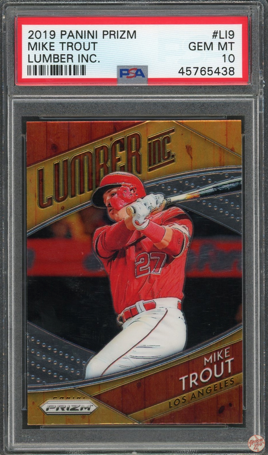 Panini Prizm Lumber Inc Mike Trout Li Psa Pop