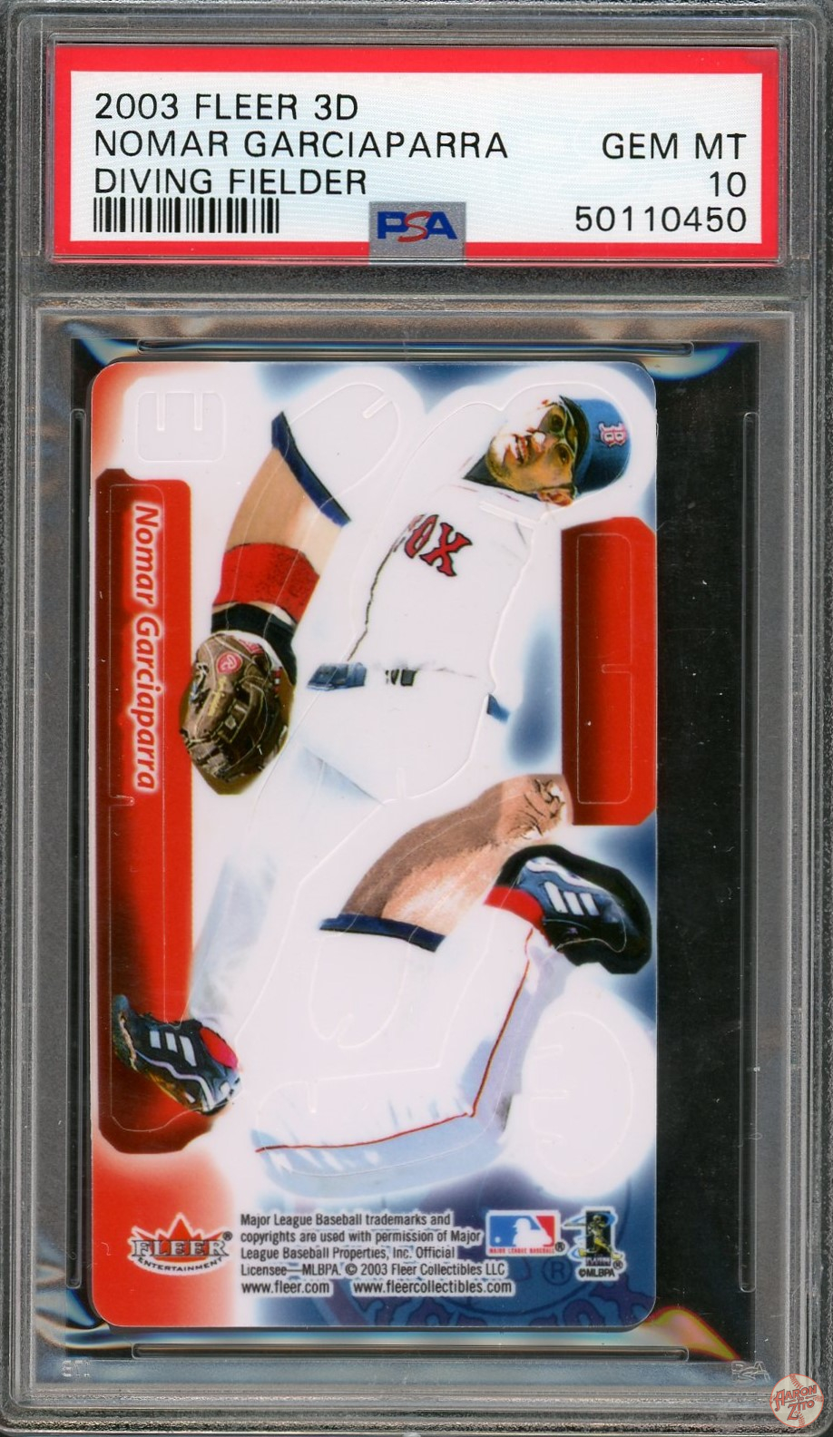 2003 Fleer 3D Nomar Garciaparra Diving Fielder N A PSA 10 POP 10 450