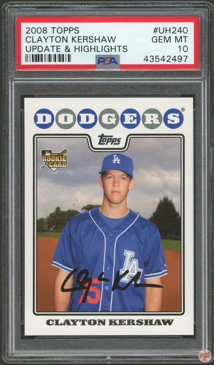 Topps Update Highlights Clayton Kershaw Uh Psa Pop