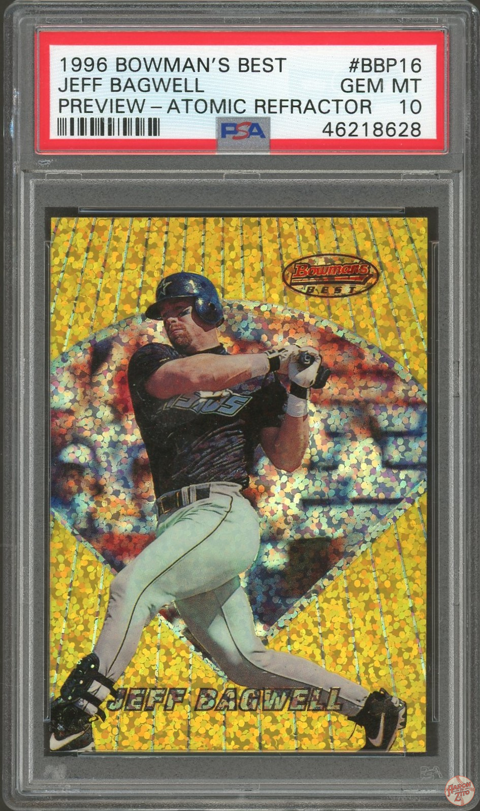 1996 Bowmans Best Preview Atomic Refractor Jeff Bagwell BBP16 PSA 10