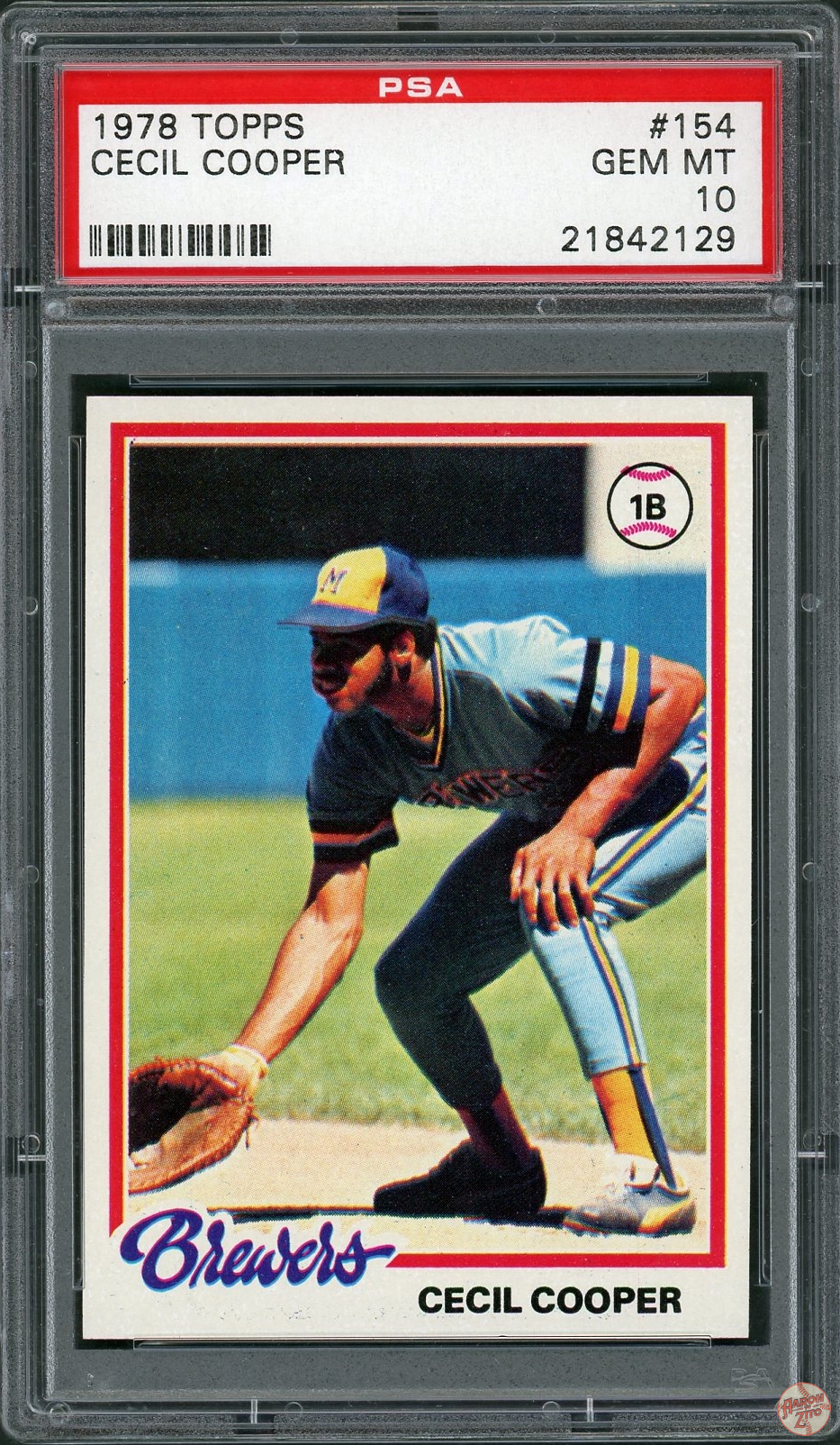 1978 Topps Cecil Cooper #154 PSA 10 POP 29 (129) – Aaron to Zito
