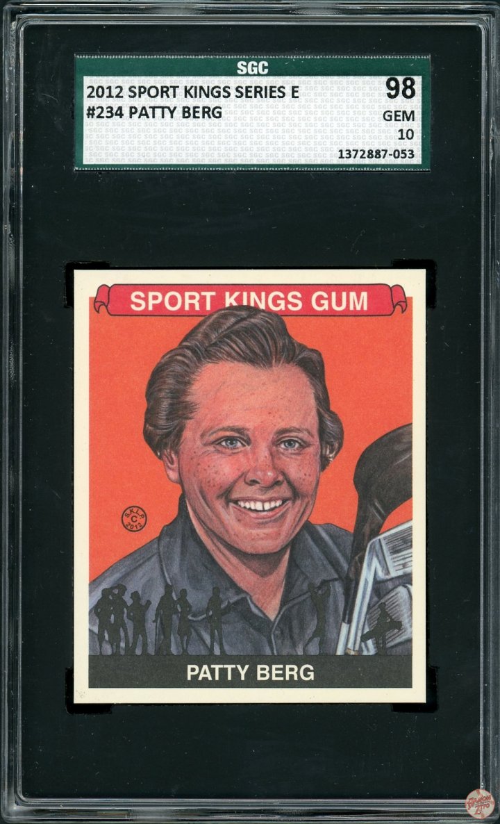 2012 Sport Kings Patty Berg 234 SGC GEM 10 POP 1 (053) Aaron to Zito