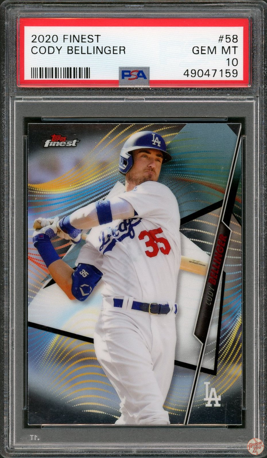 2020 Finest Cody Bellinger #58 PSA 10 POP 4 (159) – Aaron to Zito