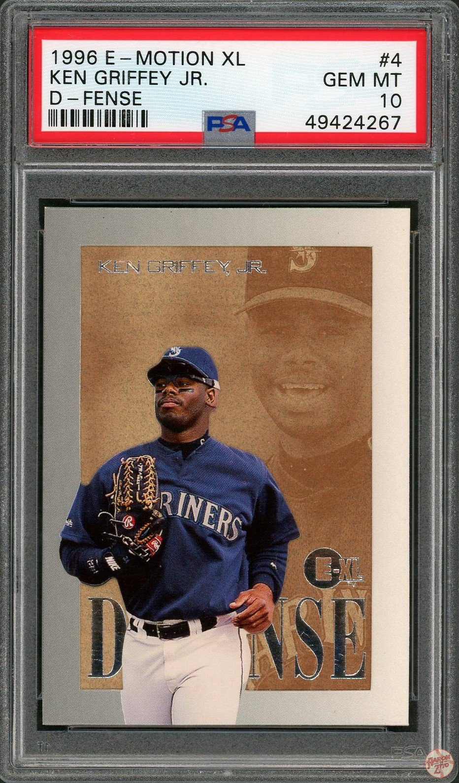 1996 E-Motion XL D-Fense Ken Griffey Jr. #4 PSA 10 POP 23 (267) – Aaron ...