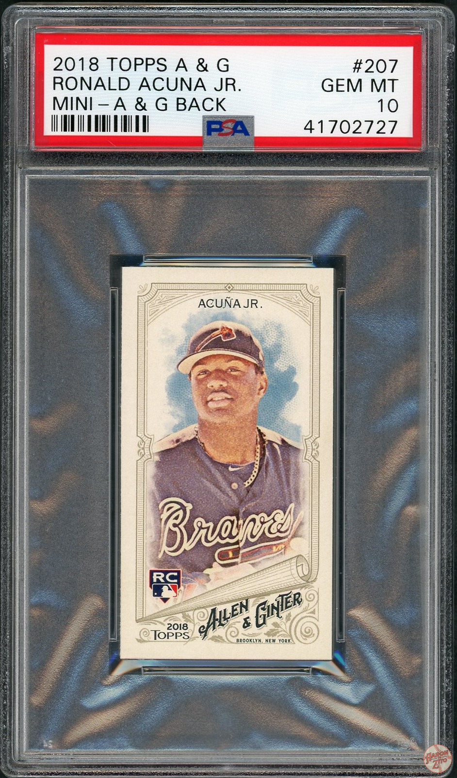 2018 Topps A&G Back Mini Ronald Acuna Jr. #207 PSA 10 POP 65 (727 ...