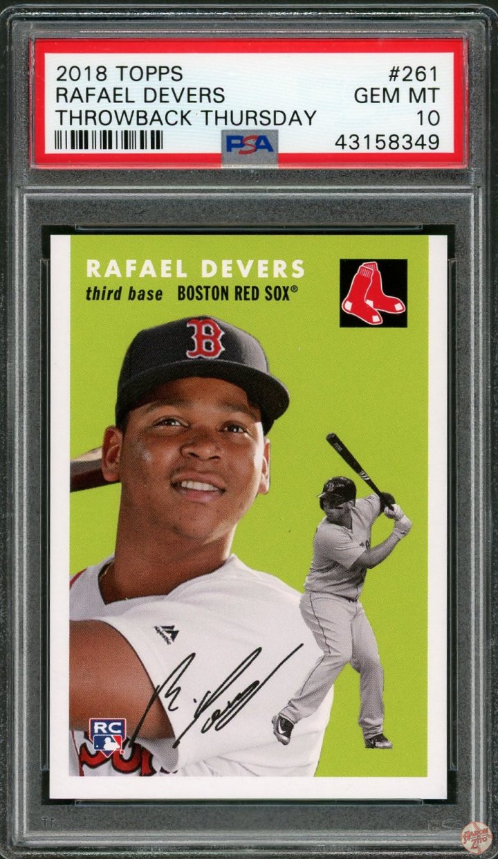 スポーツ選手 2018 Topps Throwback Rafael Devers PSA 9 スポーツ選手 2018 Topps Throwback Rafael Devers PSA 9 2018