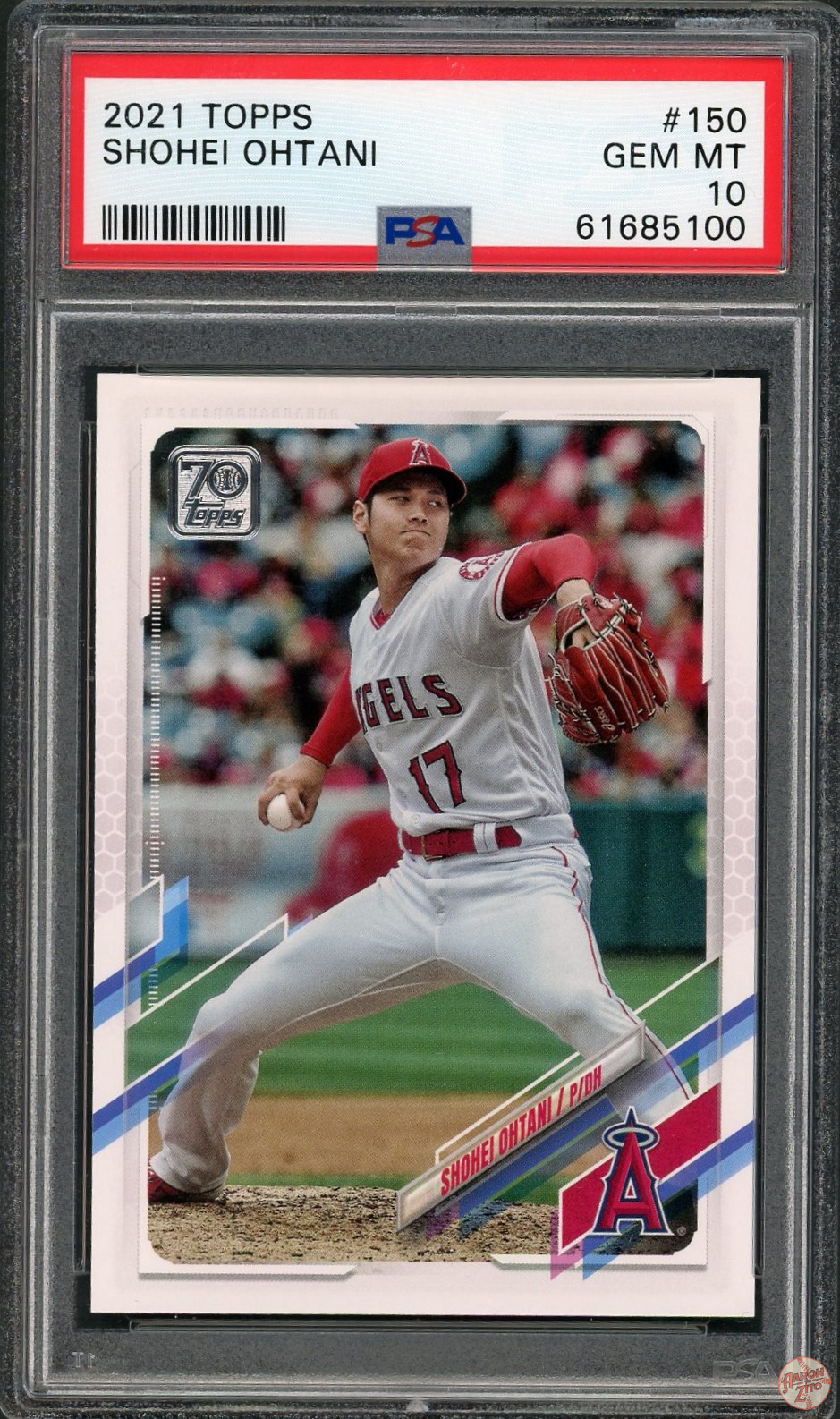 2021 Topps Shohei Ohtani 150 PSA 10 POP 89 (100) Aaron to Zito