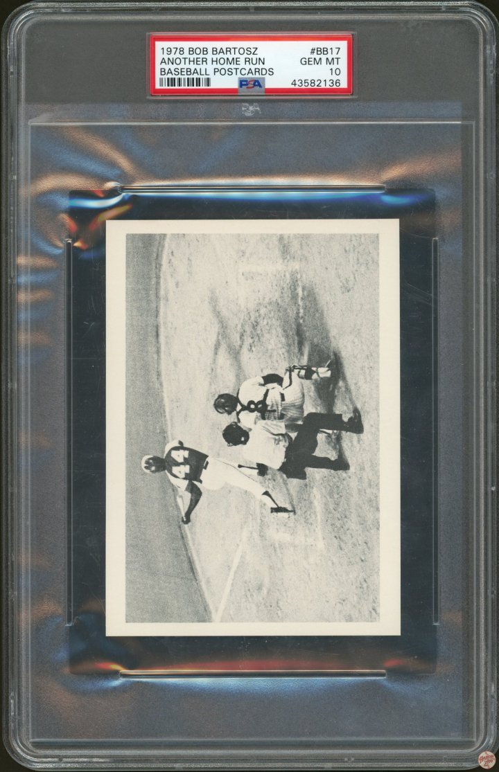 1978 Bob Bartosz Another Home Run Baseball Postcard Hank Aaron BB17